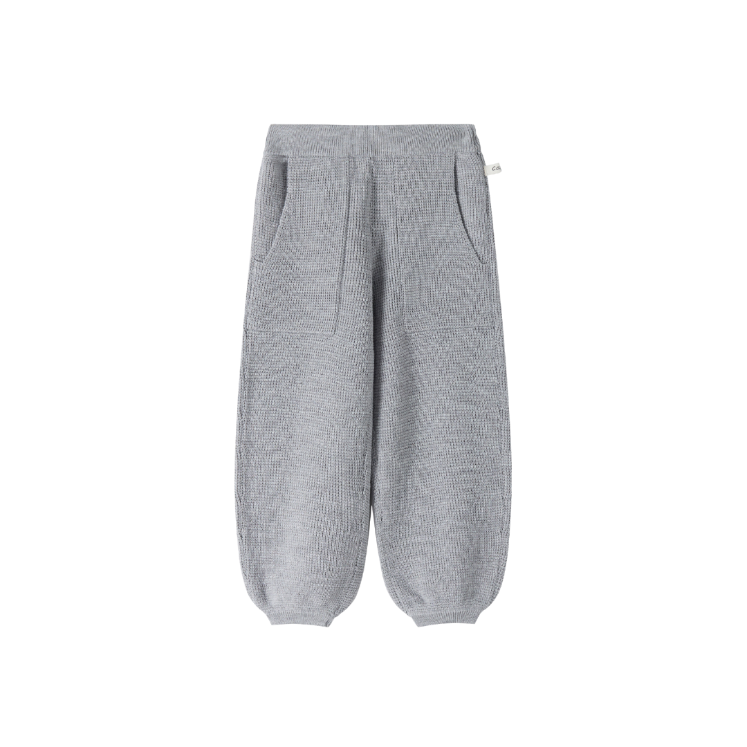 Basic Wool Track Pants with Pockets