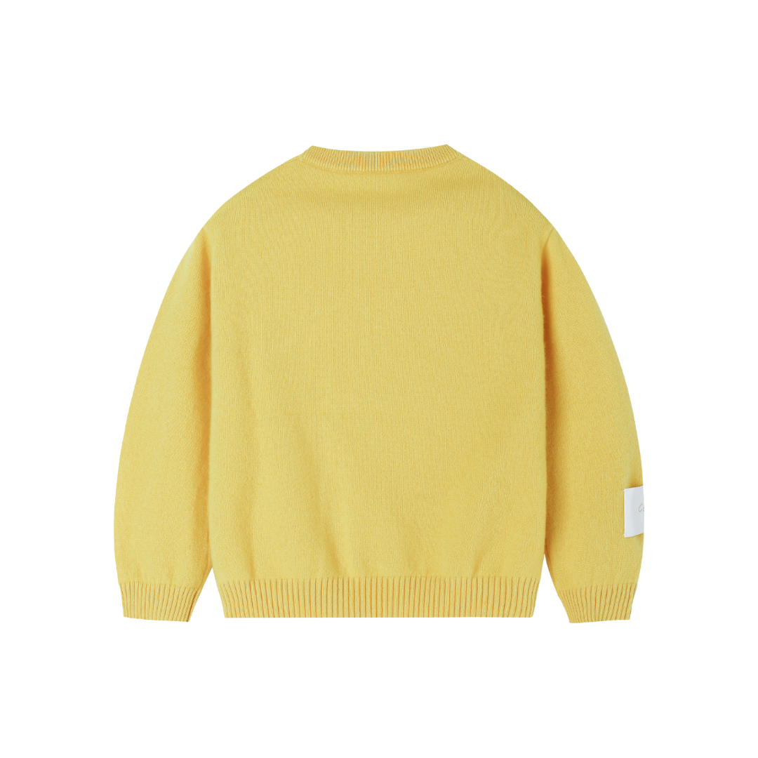 Essential Baby Cashmere Jumper | Sunbeam Yellow