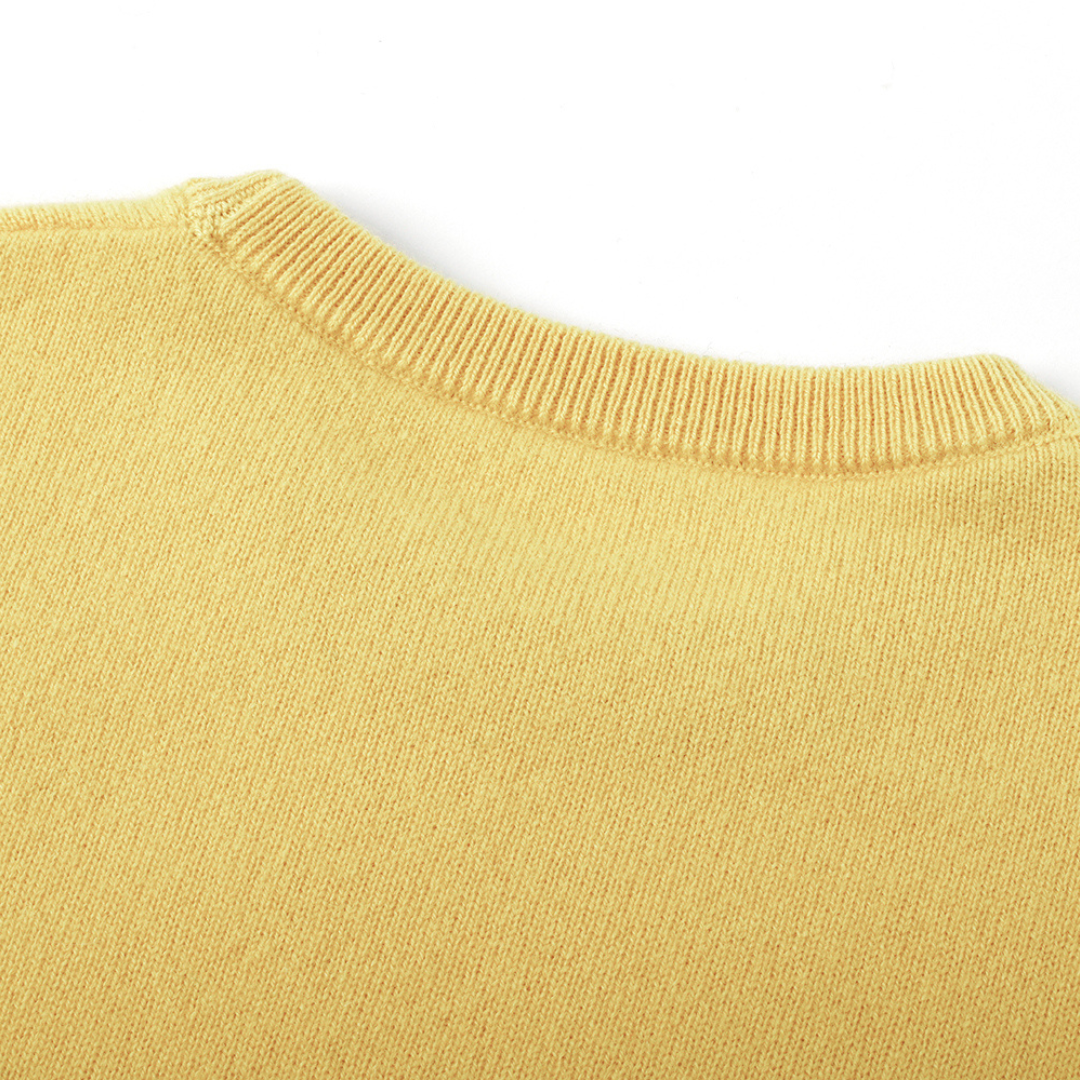 Essential Baby Cashmere Jumper | Sunbeam Yellow