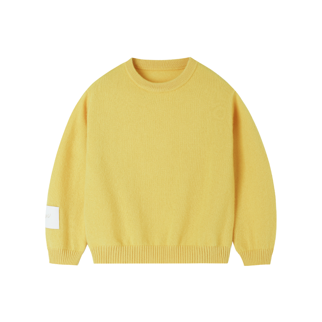 Essential Baby Cashmere Jumper | Sunbeam Yellow